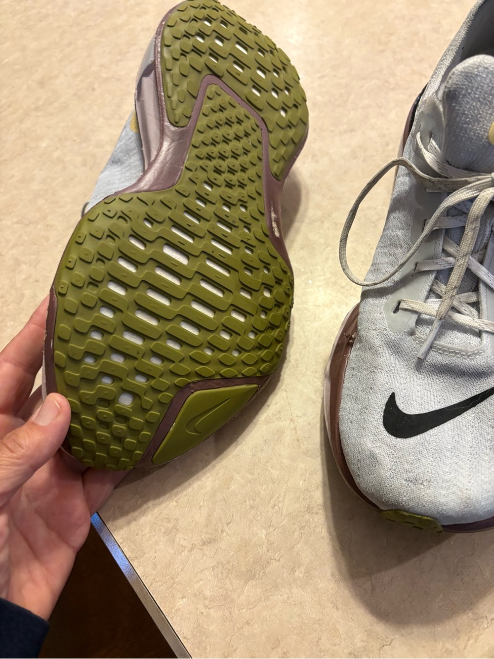 Nike women Light Grey and light purpleSneakers